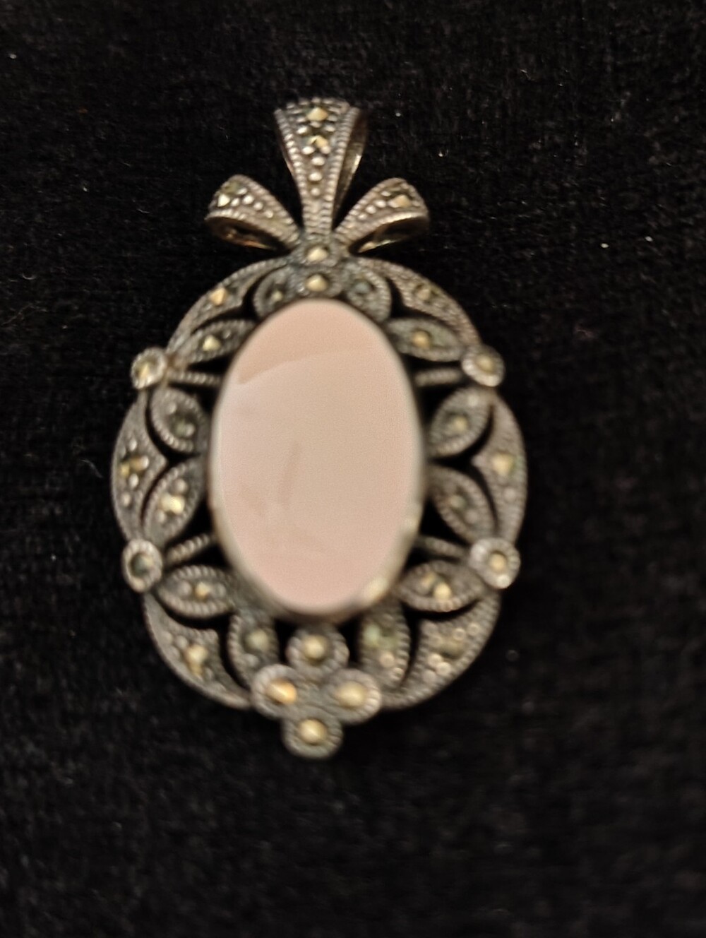 Vtg. Marcasite Brooch/Pendant